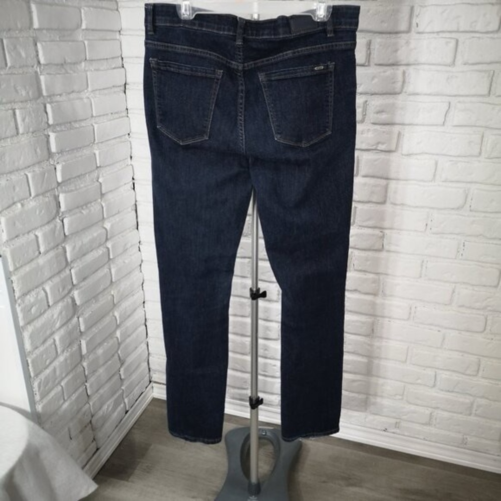 Lois Comfort Waist Ladies Size 32 Dark Wash Straight quotNew Gigiquot Blue Jeans - Picture 2 of 10